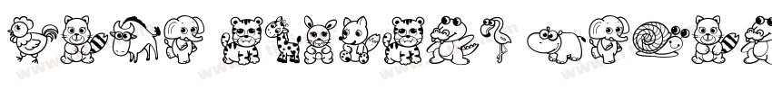 Cute Animals Regular字体转换 Cute Animals Regular字体转换
